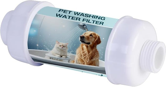 H&G Lifestyles Garden Hose Filter for Hard Water,Water Hose Filter for Pets | Water Softener for Pet Bathing,Food Grade Resin,3/4” GHT, Helps Reduce Tangles & Keep Fur Smooth, Up to 7 GPM,1 Pack