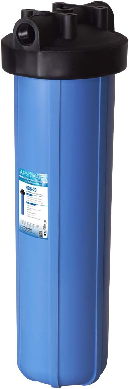 APEC HBB-20 20" Whole House Water Filter Housing 1 Inch Inlet/Outlet