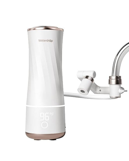 Waterdrop BFC1 Skincare Filter, Bathroom Sink Filter Water Faucet for Skin, Countertop Water Filter, SGS Certified, Reduces 99% Chlorine, Nanoscale Deep Clean, Hydrate Deeply
