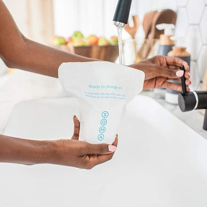 Soma by Full Circle Plant-Based Replacement Water Pitcher Filters - Sustainable Materials, Made from Coconut Shell Activated Carbon (Pack of 2)