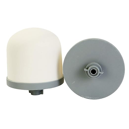 Huining Ceramic Dome Water Filter with Coconut Shell Activated Carbon, for Pre-Filtration Unit Filter Media Replacement 0.15 to 0.5 Micron Household Water Bucket Filtration System Pitcher