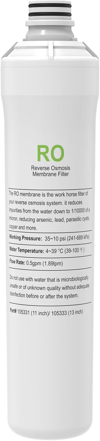 RO Membrane Filter Compatible with Watts Premier RO Pure Plus & Zero Pure Plus
