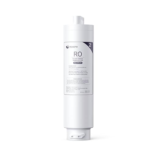 NOVETE CRF0A-RO Countertop Water Filtration Replacement Filter, Reverse Osmosis Filter Cartridge, 12 Months, Compatible for CRF0A-QS, CRF1A-QS, CRF0A-Qi, CRF1A-Qi