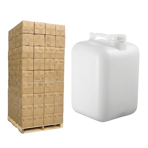 FastRack 5 Gallon Hedpak Water Jug with Screw Cap | 108-Pack (1 Pallet), BPA-Free Food-Grade HDPE, Leak-Proof White Container, – For Brewing, Fermentation, Water Storage & Commercial Use