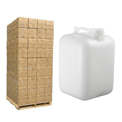 FastRack 5 Gallon Hedpak Water Jug with Screw Cap | 108-Pack (1 Pallet), BPA-Free Food-Grade HDPE, Leak-Proof White Container, – For Brewing, Fermentation, Water Storage & Commercial Use