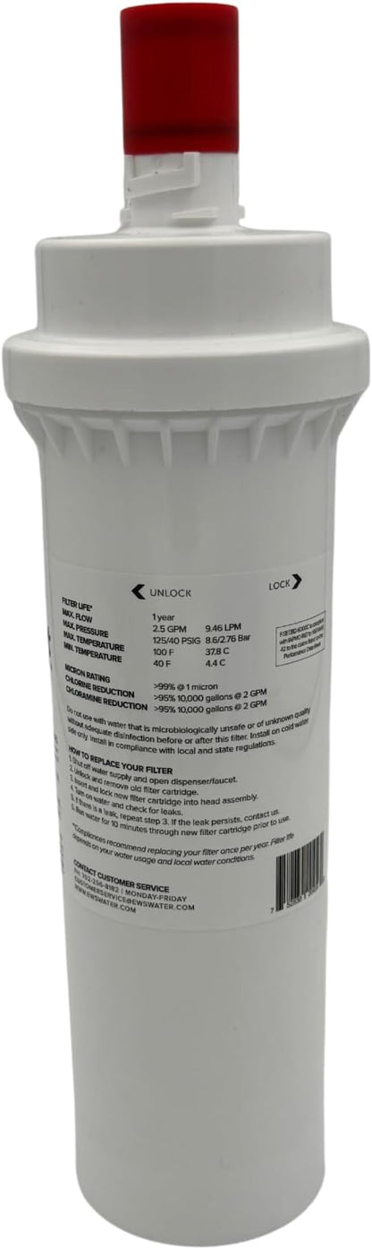 F.SET.BD-6000C Bluedot Water Filter Replacement Cartridge Compatible with BG-1000C, BG-3000C, BG-12000C, and BG-6000FFC All In One Carbon Block Filter