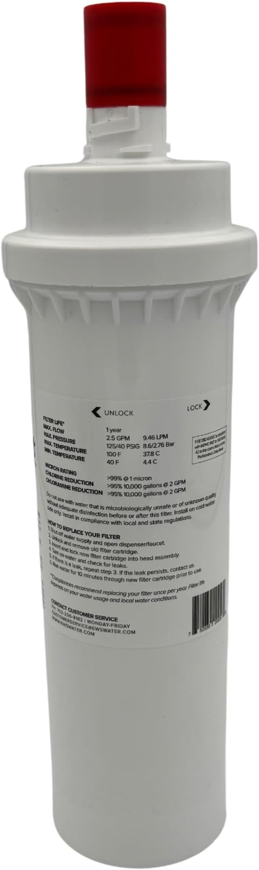 F.SET.BD-6000C Bluedot Water Filter Replacement Cartridge Compatible with BG-1000C, BG-3000C, BG-12000C, and BG-6000FFC All In One Carbon Block Filter