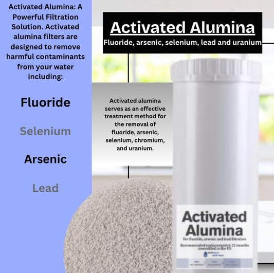 4.5" x 20" Activated Alumina water filter cartridge to reduce Fluoride and arsenic from your water. Whole house application