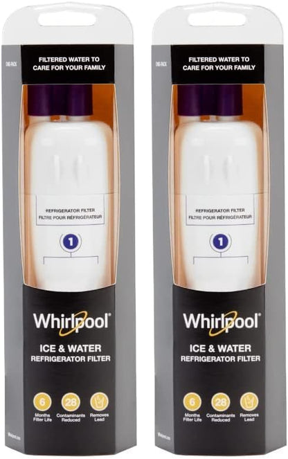 Whirlpool® Refrigerator Ice and Water Filter 1 - WHR1RXD1,-Pack,Purple,(Pack of 2)