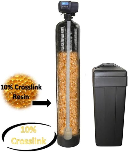 FLEX LINE ADAPTER INCLUDED-AFWFilters Built Fleck 5600SXT 48,000 Grain Water Softener with Upflow Carbon Filter (10% Resin with Carbon)