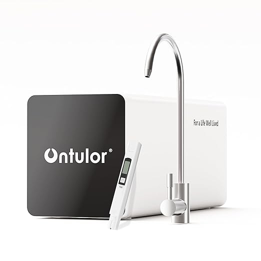 Ontulor Reverse Osmosis System, 6-in-1 Tankless, NSF/ANSI 42 & 372 Certified, 600 GPD RO Filtration, No Electricity Needed, Protable Water Purifier, TDS Meter Included（6-in-1 Reverse Osmosis System）