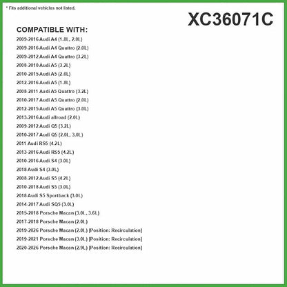ECOGARD XC36071C Premium Cabin Air Filter with Activated Carbon | Fits 2010-2017 Audi Q5 2.0L, 3.0L; 2009-2016 A4 Quattro 2.0L; 2015-2018 Porsche Macan 3.0L, 3.6L; 2020-2026 Macan 2.9L
