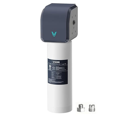 VIOMI Under Sink Water Filter System, 0.5μm Filtration, Reduces PFAS, Lead, Chlorine, Bad Taste & Odor, Kitchen Faucet Connection, NSF/ANSI 372, 42, 53 Certified, 1 Year or 10,000 Gallons Lifespan