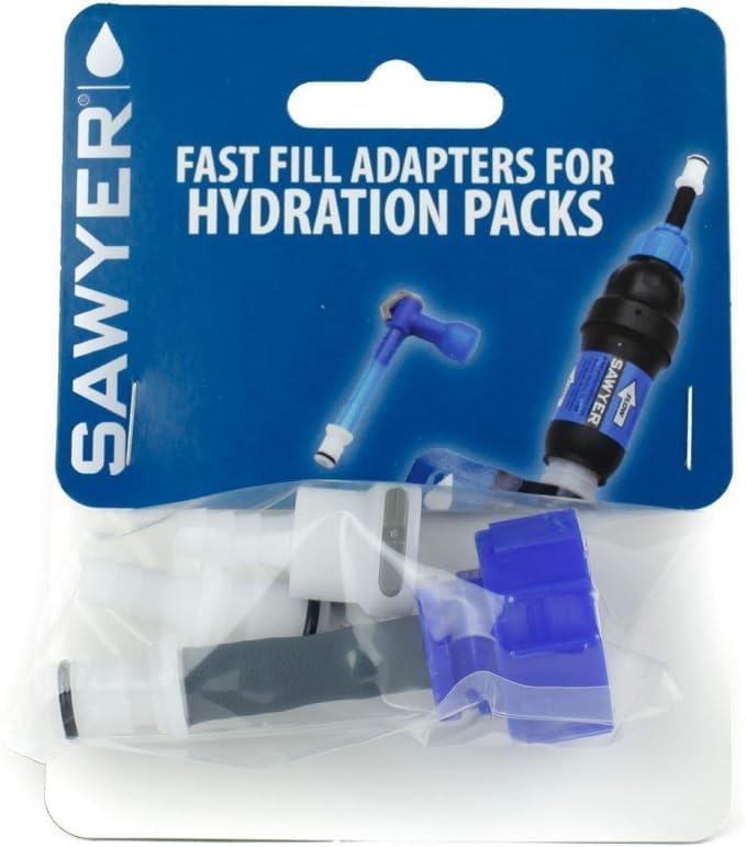 Sawyer Products SP115 Fast Fill Adapters for Hydration Packs Blue/White,One Size
