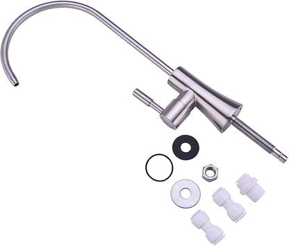 EKRTE Stainless Steel Drinking Water Faucet, Filtered Water Reverse Osmosis RO Faucet for Kitchen Sink, Brushed Nickel Reverse Osmosis Tap for Kitchen Sink