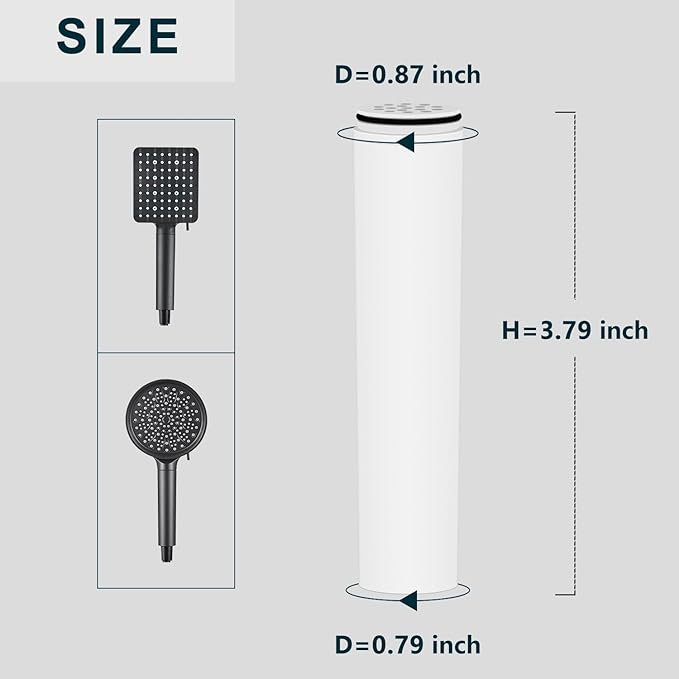 16-stage filter Replacement Filter Compatible With Cobbe Handheld Shower Head - Water Softener Filter Hard Water 3 Pack