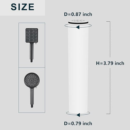 Multi-Stage Shower Filter Compatible with Cobbe Filtered Shower Head Handheld, 7-mode Showerhead,Hard Water High Efficiency Filter-4 Pack