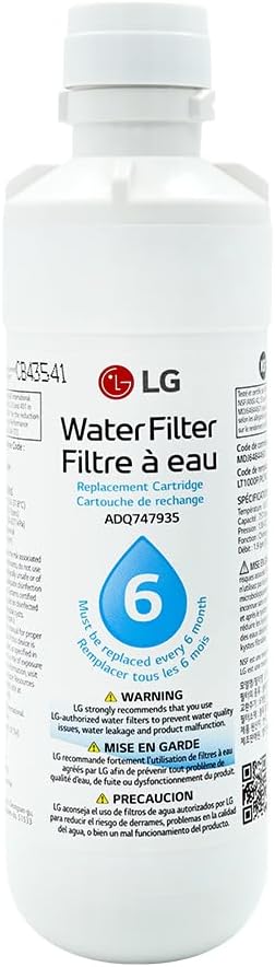 LG LT1000P2 & LT120F 2-Pack Bundle | Replacement Refrigerator Water & Air Filters | 200 Gallon Water Filter Capacity (NSF42, NSF53, and NSF401)