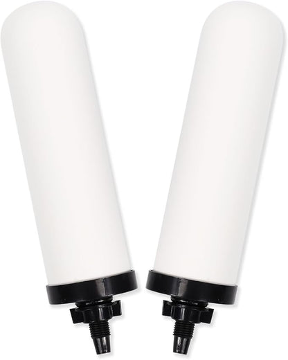 2 Pack 7'' ceramic water filter Candle with Activated Carbon