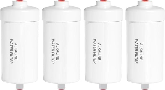 Purewell PH-2 White 3-Stage Alkaline Filter Elements, Additional filters for Berlkey® Black Activated Carbon Filters, Berlkey® and Purewell Gravity Filtration Water System, pH 8-9 (4 Pack, K Series)