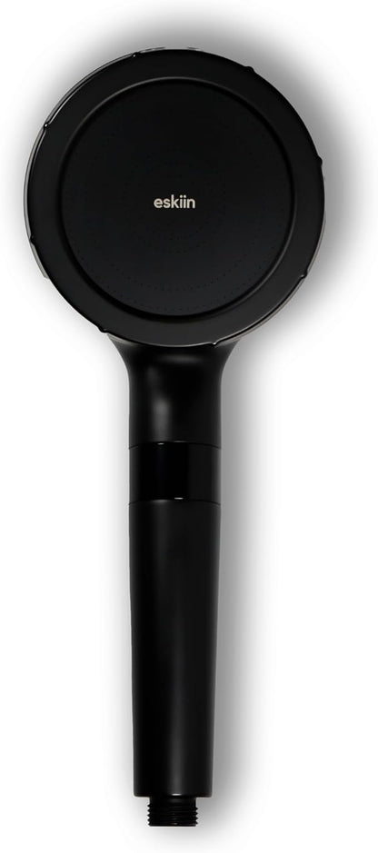 Eskiin Filtered Shower Head - Best HandHeld Shower Head With Filters For Healthy Hair & Skin - High Pressure - Reduce Dandruff, Protect Colored Hair, And Soothe Dry Skin (Black)