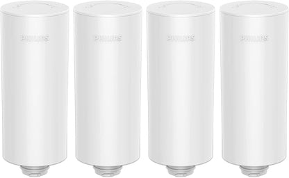 PHILIPS 4 Pack Plus Filter Cartridges ADD566, Replacement Filter Cartridges for Instant Water Filter Pitcher ADD5902 ADD5903 ADD5912 ADD5913,Reduces 46 impurities & 99% of Lead,1 Filter for 3 Months