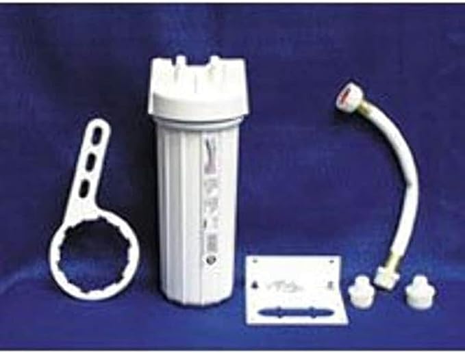 SHURFLO RV-10UC-A 10In Housing Assembly-Use Under Counter/Outside The Rv 3/8In Npt-F Ports. Includ