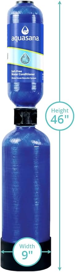 Aquasana Whole House Salt-Free Softener Alternative Replacement Tank| 600,000 Gallons | Descaler Tackles Sediment & Scale to Protect Pipes & Appliances | No Salt or Drain Line Required | EQ-AST-WH-R