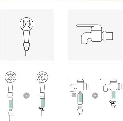 Shower Head Filter Vitamin C Shower Aromatherapy for Hard Water Filter Bathroom Accessories Remove Chlorine Fluoride Heavy Metals Improves Skin Condition Protects Hair Lily Scent