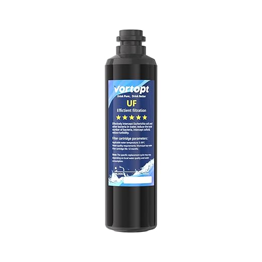 Vortopt F03 Under Sink Water Filter,with UF Cartridges for Water Filtration and Drinking Water Black.