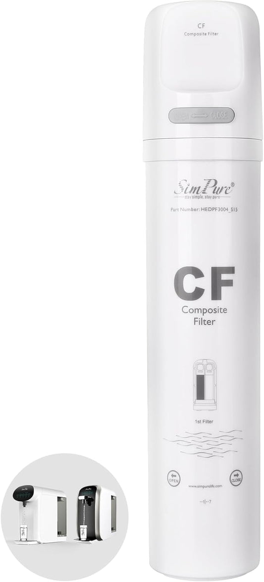 Original SimPure Y7/Y7P Series CF Filter Replacement Cartridge for SimPure Y7, Y7P-W, Y7P-BW, 6 Months Replacement Cartridge (1 Pack)