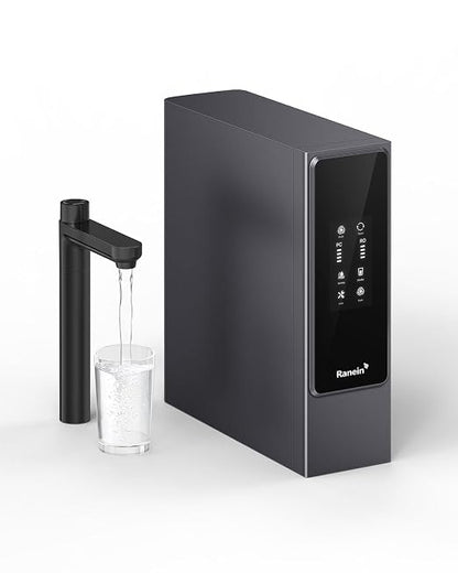 Ranein Under Sink Reverse Osmosis Water Filter System,0.42 GPM High Flow 600 GPD Tankless RO System,2:1 Pure to Drain Ratio, 95% TDS Removal, Space-Saving Design with Faucet, NSF/EPA Standards V600