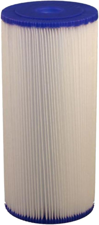 Tier1 20 Micron 10 x 4.5 Water Filter | Pleated Polyester Whole House Sediment Filter Cartridge | Replacement for Pentek ECP20-BB, Hydronix SPC-45-1020, 255491-43 | 4.5 x 10 Water Pre-Filter