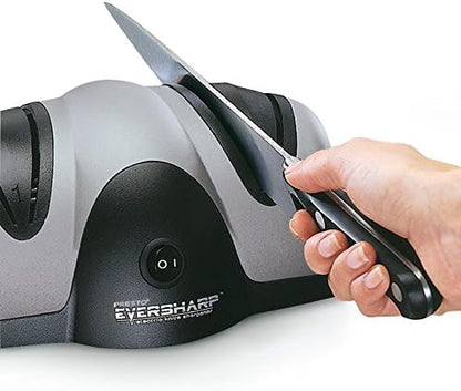 Presto 08800 EverSharp Electric Knife Sharpener,2-Stage System,Silver/Black (Pack of 4)