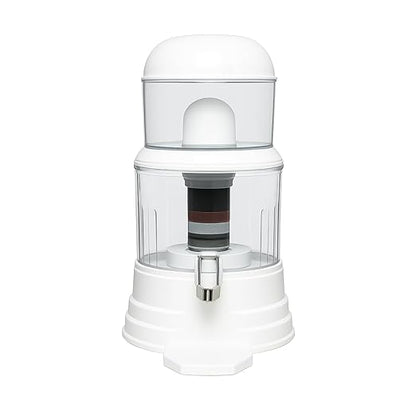 Nispira Super Mineral Countertop Gravity Water Filter System 12L 3-Gallon Household Economical Drinking Pot Water Dispenser