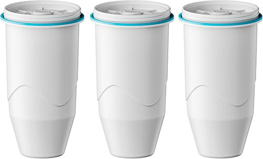 Compatible with Zero Pitcher and Dispenser ZR-001, 3 Pack | Compatible with Zero Pitcher and Dispenser ZR-001 ZR-004 ZP-006 ZR-017, 0 TDS, Reduce Lead, Mercury, Chlorine and Contaminant
