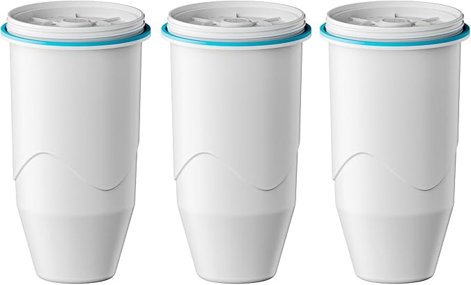 Replacement for Zero Water Pitchers and Dispenser ZR-001, 3 Count | Replacement for ZR-001 ZR-004 ZP-006 ZR-017, Five-Stage Filter System, Reduce Lead, Chromium, PFOA/PFOS by GAMOTH
