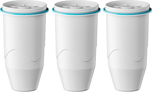 Replacement for Zero Water Pitchers and Dispenser ZR-001, 3 Count | Replacement for ZR-001 ZR-004 ZP-006 ZR-017, Five-Stage Filter System, Reduce Lead, Chromium, PFOA/PFOS by GAMOTH