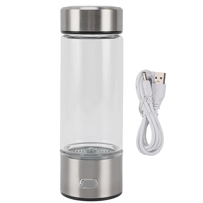 420ml Hydrogen Ionized Water Bottle, 800 to 1200PPB Level up Hydrogen Generator Bottle, Portable Water Ionizer Machine Generator Health Cup for Travel