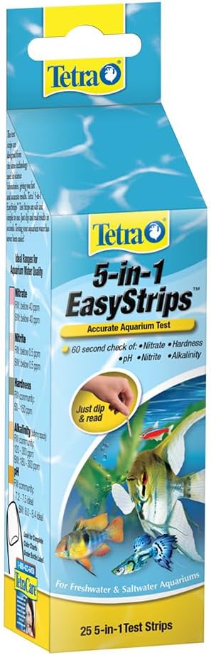 Tetra 5-in-1 Quick Dip Test Strips, 25-Pack (TK888W)