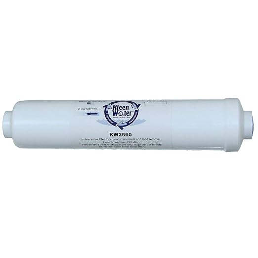 KleenWater in-Line Water Filter to Remove Lead, Chlorine and Chemicals with Versatile Inlet/Outlet Connections, USA Made