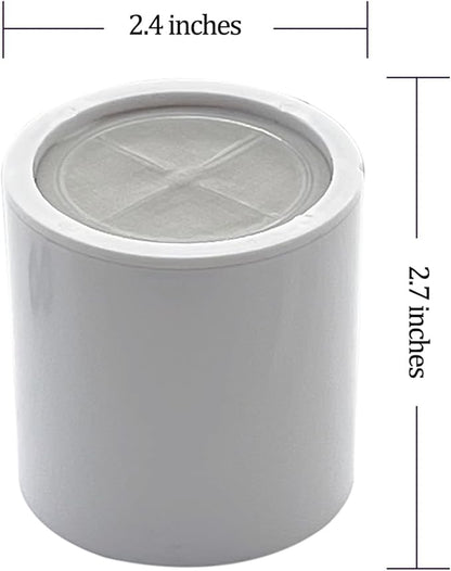 ACA 2Pcs 15 Stage Shower Filter Cartridge - Remove Chlorine Heavy Metals and Other Sediments, Reduces Dry Itchy Skin, Dandruff, High Output Hard Water Filter Replacement Cartridge (15 Stage-2)