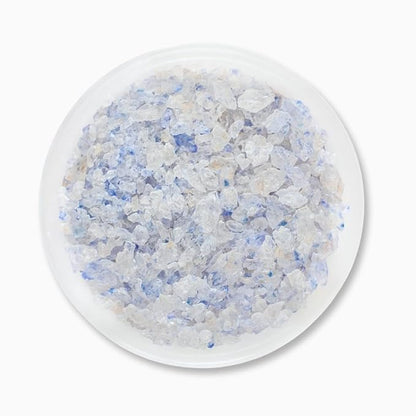 EUPHERBIA Blue Salt, Coarse, Rare Mineral Salt, High Potassium, Lower Sodium, Natural, Unprocessed, Hand Harvested, Kosher Certified (2lb Coarse Refill)