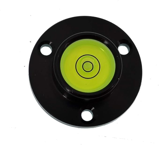 Metal Horizontal Bubble Bull's-Eye Level Universal Horizontal Bubble Flange Water Bubble Level Horizontal Bubble Small Household 34x12mm(Green)