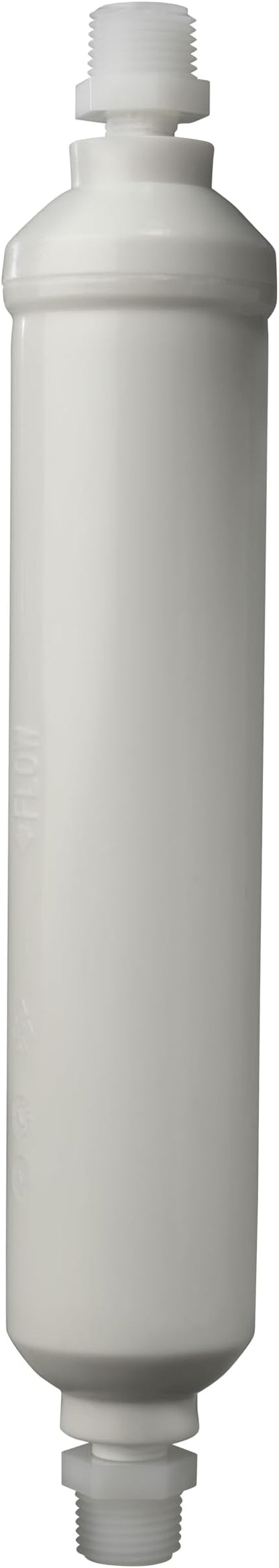 Flow-Pur GAC/KDF RV 10" Inline Replacement Filter, 1/2 in MPT Threaded Fittings, Ideal for RC or Camper, Inhibit Scale, Provide Better Taste, Stop Unwanted Materials