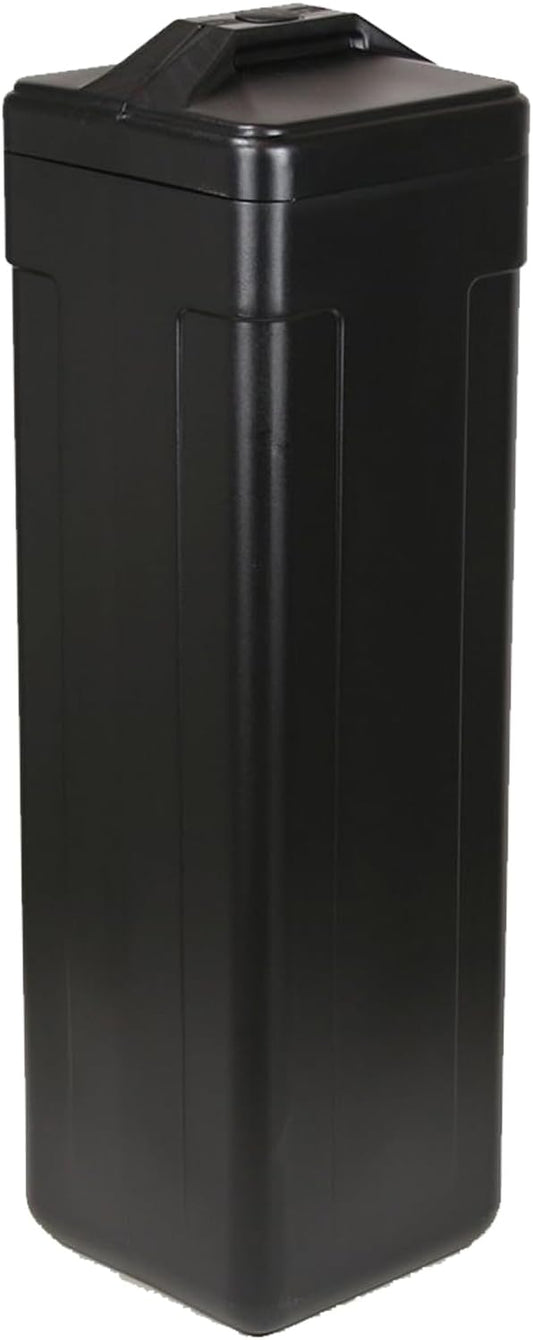 AFWFilters Water Softener Salt Tank Brine Tank with Safety Float Assembly Included, Various Sizes and colors available, Fleck Water Softener Tank Replacement (Black, 11x11x38 Inches Square)