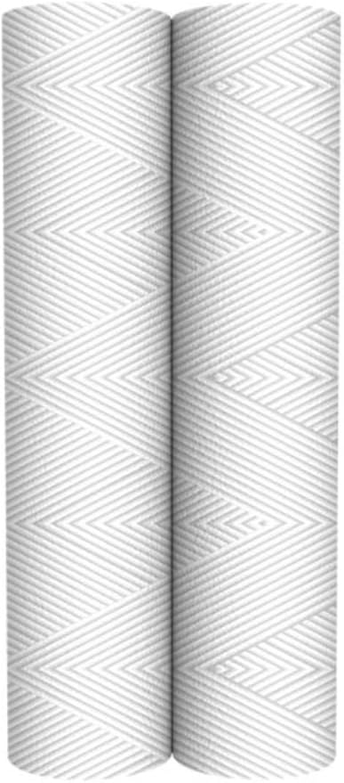 Pentair OMNIFilter RS12 Sediment Water Filter, 10-Inch, Standard Whole House String Wound Sediment Replacement Filter Cartridge, 10" x 2.5", 20 Micron, Pack of 6
