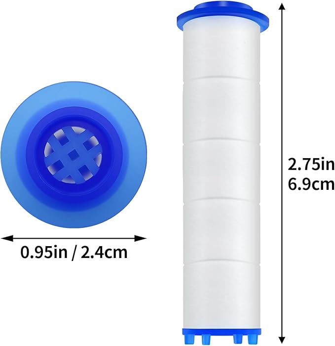 20 Pack Shower Filter Shower Head Filter PP Cotton Filter Handheld, Filter Replacement Filter Tool Suitable for Various Specifications of Shower Heads (2.75 inches)