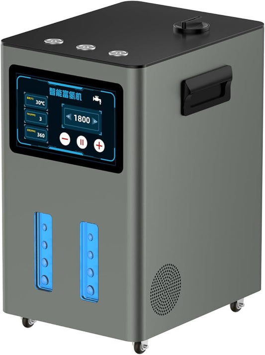Hydrogen Machine for Inhalation, SPE PEM Technology, 99.99% High Purity Brown Gas Inhaler, HO-Separated, Hydrogen Water Generator Grey 3000ml/min