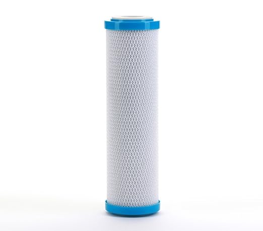 Hydronix SMCB-2510 NSF Coconut Activated Carbon Block Water Filter, 2.5" x 10" - 0.5 Micron